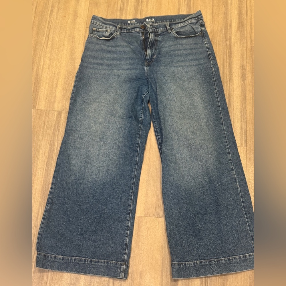 Ana High-Rise Wide Leg Denim Jeans
